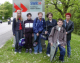 SSV-Gruppe vor den SWR-Studios in Baden-Baden