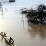 Die sdwestdeutschen Juniorenmeisterschaften in Remagen erhielten durch das Rheinhochwasser eine besondere Komponente. Hier ein Blick aus dem Hotelfenster