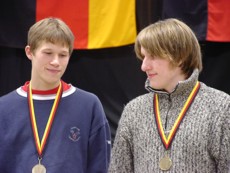 Robert Georg und Dirk Gouverneur bei der Siegerehrung